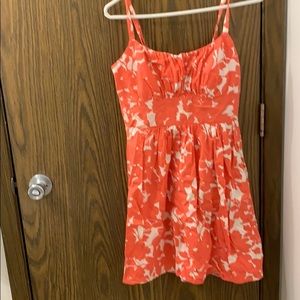 Salmon floral sundress